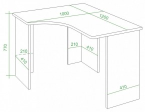 Стол письменный Домино Lite СКЛ-Угл120 в Губахе - gubaha.mebel24.online | фото 2