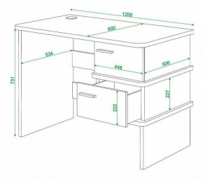 Стол письменный Домино нельсон СД-15С в Губахе - gubaha.mebel24.online | фото 3