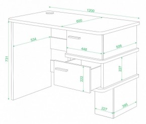 Стол письменный Домино СД-15 в Губахе - gubaha.mebel24.online | фото 2