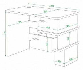 Стол письменный Домино СД-15С в Губахе - gubaha.mebel24.online | фото 3