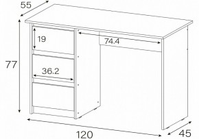 Стол письменный Идена в Губахе - gubaha.mebel24.online | фото 4