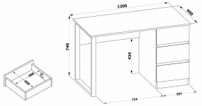 Стол письменный СПм-205 в Губахе - gubaha.mebel24.online | фото 4