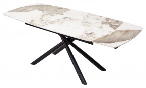 Стол RIVOLI 140 GLOSS LUXURY PANDORA SOLID CERAMIC / BLACK, ®DISAUR в Губахе - gubaha.mebel24.online | фото 2