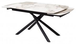 Стол RIVOLI 140 GLOSS LUXURY PANDORA SOLID CERAMIC / BLACK, ®DISAUR в Губахе - gubaha.mebel24.online | фото 5