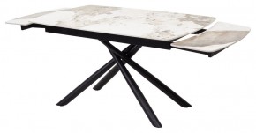Стол RIVOLI 140 GLOSS LUXURY PANDORA SOLID CERAMIC / BLACK, ®DISAUR в Губахе - gubaha.mebel24.online | фото 6