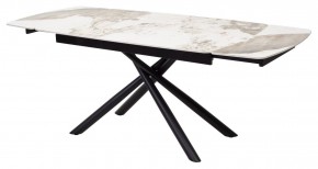 Стол RIVOLI 140 GLOSS LUXURY PANDORA SOLID CERAMIC / BLACK, ®DISAUR в Губахе - gubaha.mebel24.online | фото 7