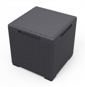 Стол с функцией хранения Виго (Vigo storage box) графит в Губахе - gubaha.mebel24.online | фото 2