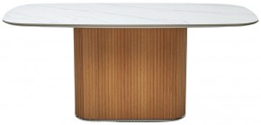 Стол TAMPA 180 цвет БЕЛЫЙ МРАМОР M326, керамика / Каркас OAK, ®DISAUR в Губахе - gubaha.mebel24.online | фото 9