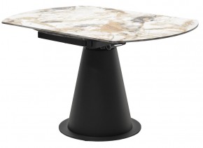 Стол TERAMO 135 GLOSS GRAND JADE SOLID CERAMIC, керамика, поворотн.механизм / Черный каркас, ®DISAUR в Губахе - gubaha.mebel24.online | фото 10