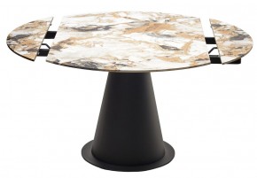 Стол TERAMO 135 GLOSS GRAND JADE SOLID CERAMIC, керамика, поворотн.механизм / Черный каркас, ®DISAUR в Губахе - gubaha.mebel24.online | фото 14