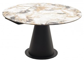Стол TERAMO 135 GLOSS GRAND JADE SOLID CERAMIC, керамика, поворотн.механизм / Черный каркас, ®DISAUR в Губахе - gubaha.mebel24.online | фото 15