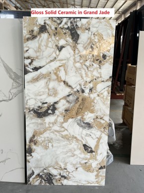 Стол TERAMO 135 GLOSS GRAND JADE SOLID CERAMIC, керамика, поворотн.механизм / Черный каркас, ®DISAUR в Губахе - gubaha.mebel24.online | фото 7