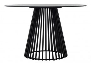 Стол TERNI 120 MATT BLACK MARBLE SOLID CERAMIC Черный мрамор матовый, керамика /Черн.каркас, ®DISAUR в Губахе - gubaha.mebel24.online | фото 7
