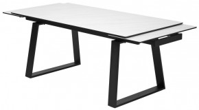 Стол VASTO 180 MARBLES KL-99 Белый мрамор матовый, итальянская керамика/ черный каркас, ®DISAUR в Губахе - gubaha.mebel24.online | фото 6