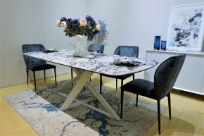 Стол VICENZA 220 BULGARI WHITE, керамика / белый, ®DISAUR в Губахе - gubaha.mebel24.online | фото 12