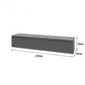 СТОУН С72 Тумба ТВ (золотой дуб/графит) в Губахе - gubaha.mebel24.online | фото 2