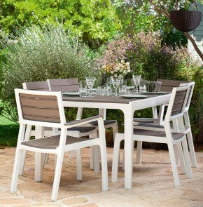 Стул c подлокотниками Гармония (Harmony armchair) белый-капучино в Губахе - gubaha.mebel24.online | фото 3