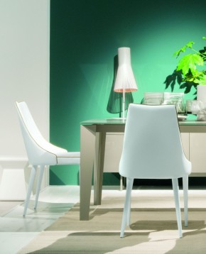 Стул CLARA 40.11 (TR505 white with sand cordonet, экокожа) в Губахе - gubaha.mebel24.online | фото 2