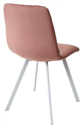 Стул DAIQUIRI BLUVEL-52 PINK / белый каркас, велюр М-City в Губахе - gubaha.mebel24.online | фото 3