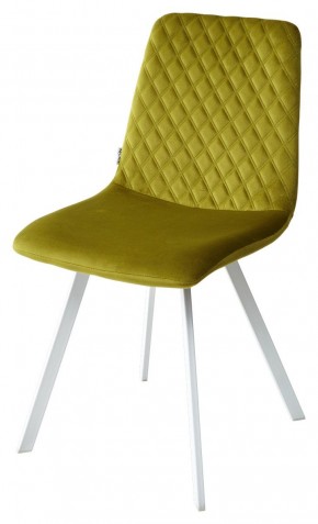 Стул DAIQUIRI BLUVEL-75 OLIVA / белый каркас, велюр М-City в Губахе - gubaha.mebel24.online | фото 4