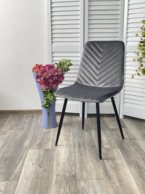 Стул DUKE BLUVEL-14 GREY, велюр / черный каркас М-City в Губахе - gubaha.mebel24.online | фото 4