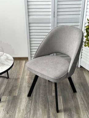 Стул DUNA 360 град. поворот. B22 Серый, велюр / черный каркас, М-City в Губахе - gubaha.mebel24.online | фото 8