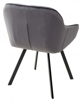 Стул GALE 360 град. поворот. BLUVEL-14 GREY, велюр/ черный каркас, М-City в Губахе - gubaha.mebel24.online | фото 3