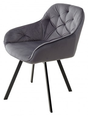 Стул GALE 360 град. поворот. BLUVEL-14 GREY, велюр/ черный каркас, М-City в Губахе - gubaha.mebel24.online | фото 5