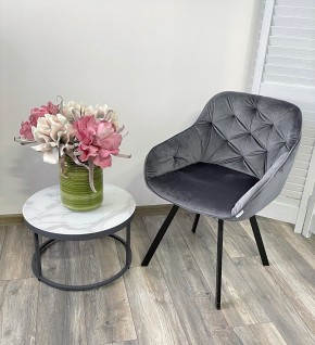 Стул GALE 360 град. поворот. BLUVEL-14 GREY, велюр/ черный каркас, М-City в Губахе - gubaha.mebel24.online | фото 8