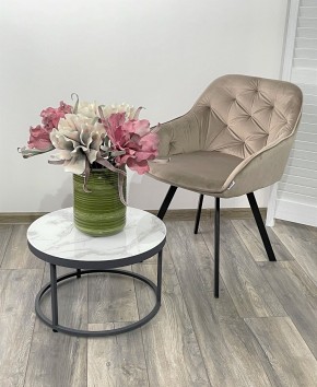 Стул GALE 360 град. поворот. BLUVEL-40 BEIGE, велюр/ черный каркас, М-City в Губахе - gubaha.mebel24.online | фото 2