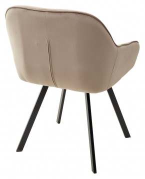 Стул GALE 360 град. поворот. BLUVEL-40 BEIGE, велюр/ черный каркас, М-City в Губахе - gubaha.mebel24.online | фото 4
