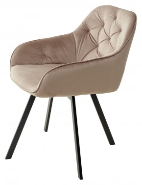 Стул GALE 360 град. поворот. BLUVEL-40 BEIGE, велюр/ черный каркас, М-City в Губахе - gubaha.mebel24.online | фото 5