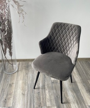 Стул HERMAN 360 град. ГРАФИТ #14, велюр / черный каркас М-City в Губахе - gubaha.mebel24.online | фото 3