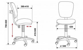 Стул компьютерный Бюрократ CH-204NX/26-28 черный в Губахе - gubaha.mebel24.online | фото