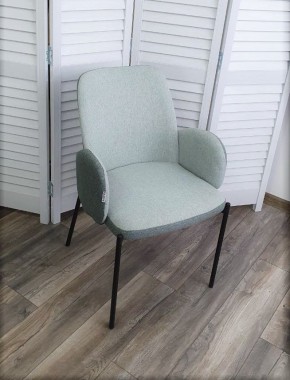 Стул NIKKI VF113 светлая мята / VF115 серо-зеленый М-City в Губахе - gubaha.mebel24.online | фото 4