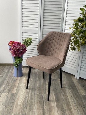 Стул VENA, цвет B5 Капучино, велюр / черный каркас М-City в Губахе - gubaha.mebel24.online | фото 2