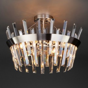 Светильник на штанге TK Lighting Steccato 10111/5 сатин-никель/прозрачный хрусталь Strotskis в Губахе - gubaha.mebel24.online | фото 2