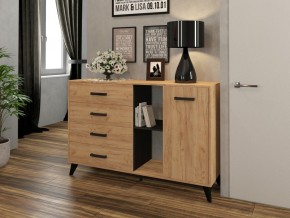 СВЕТЛАНА Комод-тумба  (дуб золотой/венге) в Губахе - gubaha.mebel24.online | фото
