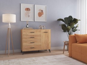 СВЕТЛАНА LOFT Комод-тумба  (дуб золотой) в Губахе - gubaha.mebel24.online | фото 3