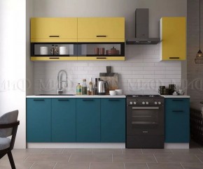 ТЕХНО Кухонный гарнитур 2,0 м Компоновка №2 в Губахе - gubaha.mebel24.online | фото 3