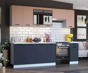 ТЕХНО Кухонный гарнитур 2,6 м Компоновка №3 в Губахе - gubaha.mebel24.online | фото 4