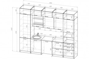 ТЕРЦИЯ Кухонный гарнитур Экстра 5 (3000 мм) в Губахе - gubaha.mebel24.online | фото 2