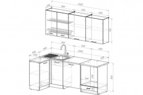 ТЕРЦИЯ Кухонный гарнитур Прайм 400 (1100*2000 мм) в Губахе - gubaha.mebel24.online | фото 2