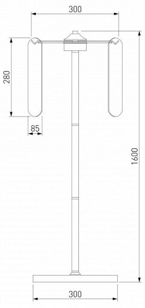 Торшер Eurosvet Claire 01171/3 золото в Губахе - gubaha.mebel24.online | фото 3