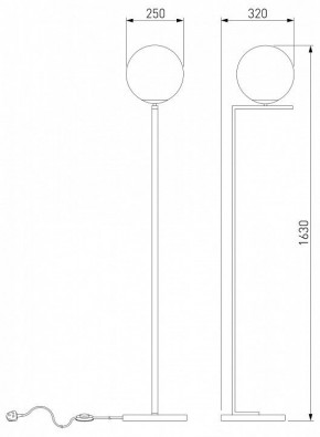Торшер Eurosvet Shape 01214/1 хром в Губахе - gubaha.mebel24.online | фото 3