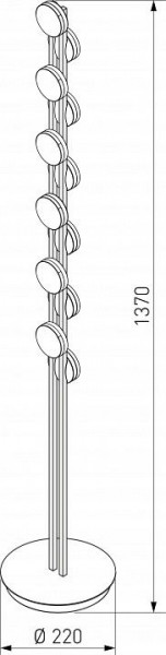 Торшер Eurosvet Tapioca 90332/12 черный в Губахе - gubaha.mebel24.online | фото 4