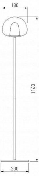 Торшер Eurosvet Twice 90327/1 черный в Губахе - gubaha.mebel24.online | фото