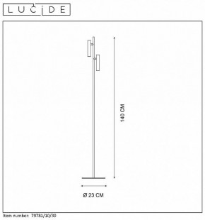 Торшер Lucide Philon 79781/10/30 в Губахе - gubaha.mebel24.online | фото 4