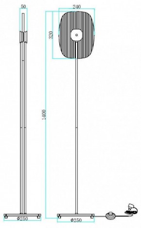 Торшер Maytoni Eclipse MOD152FL-L1BK в Губахе - gubaha.mebel24.online | фото 2