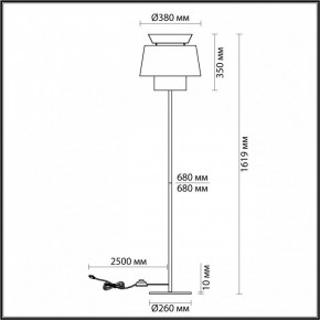 Торшер Odeon Light Kressa 4992/1F в Губахе - gubaha.mebel24.online | фото 4